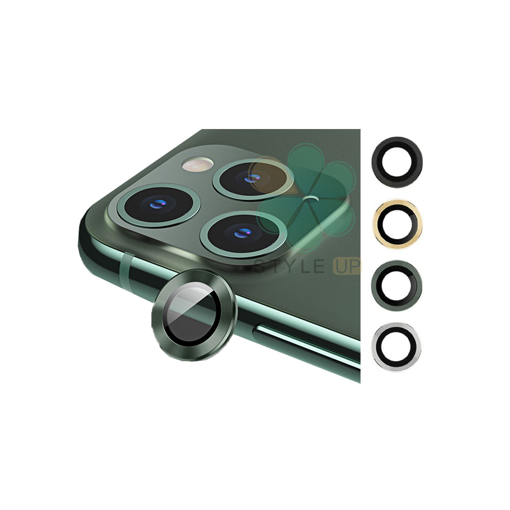 خرید گلس محافظ لنز دوربین گوشی آیفون Apple iPhone 11 Pro Max مدل دور فلزی 