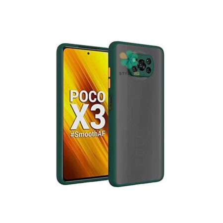خرید قاب گوشی شیائومی Xiaomi Poco X3 مدل پشت مات محافظ لنزدار