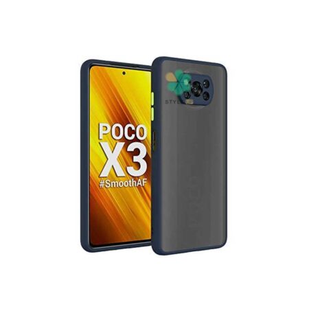 خرید قاب گوشی شیائومی Xiaomi Poco X3 مدل پشت مات محافظ لنزدار