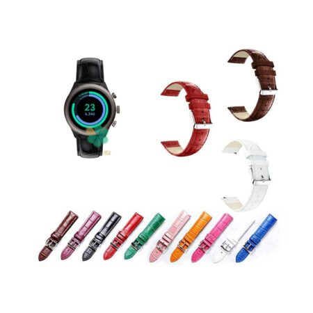 خرید بند چرمی ساعت فسیل اسپرت Fossil Sport طرح Alligator