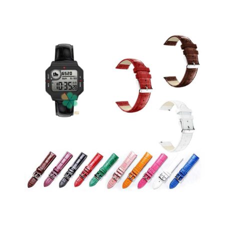 خرید بند چرمی ساعت شیائومی Xiaomi Amazfit Neo طرح Alligator