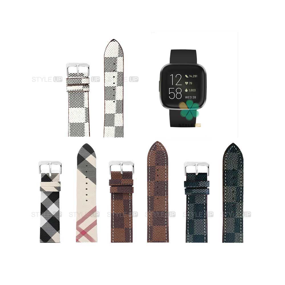 خرید بند ساعت فیت بیت ورسا Fitbit Versa طرح لویی ویتون