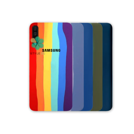 خرید قاب سیلیکونی گوشی سامسونگ Samsung Galaxy A50 مدل رنگین کمان