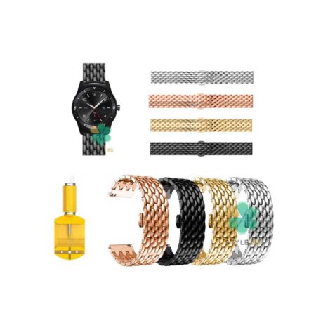 خرید بند ساعت ال جی LG G Watch R W110 مدل فلزی طرح دراگون