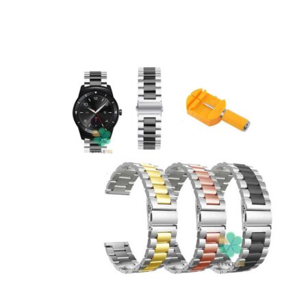 خرید بند ساعت ال جی LG G Watch R W110 مدل استیل دو رنگ