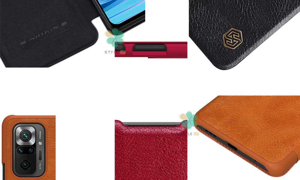 خرید کیف چرمی نیلکین گوشی شیائومی Xiaomi Redmi Note 10 Pro مدل Qin