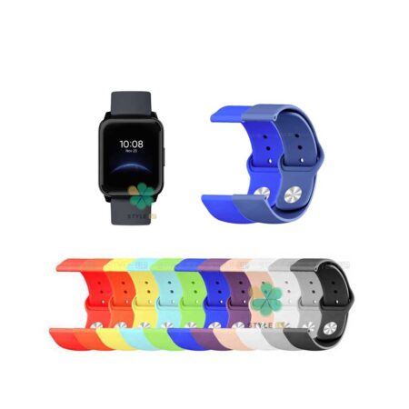 خرید بند سیلیکونی ساعت ریلمی واچ Realme Watch 2 مدل دکمه ای