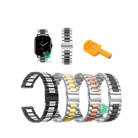 قیمت بند ساعت امازفیت Amazfit GTS 2e مدل استیل دو رنگ