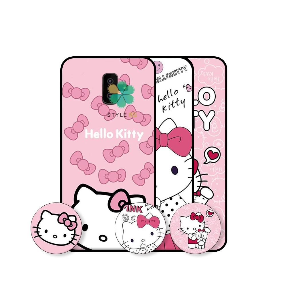 خرید قاب دخترانه گوشی سامسونگ Samsung Galaxy J6 Plus طرح Hello Kitty