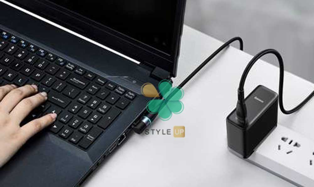 خرید کابل شارژ مغناطیسی سوزنی لپ تاپ لنوو Baseus Zinc Type C to DC CATXC-X01