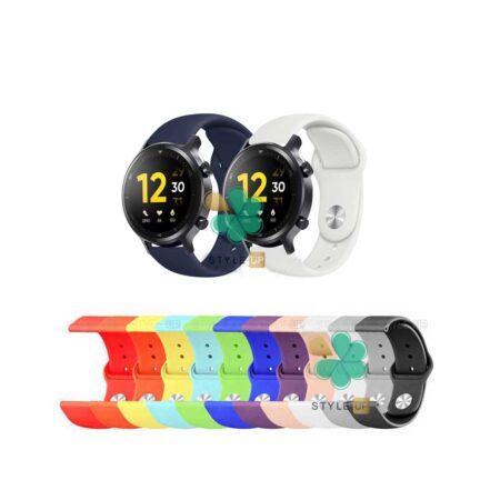 قیمت بند سیلیکونی ساعت ریلمی واچ Realme Watch S مدل دکمه ای