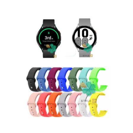 قیمت بند سیلیکونی ساعت سامسونگ Galaxy Watch 4 مدل دکمه ای