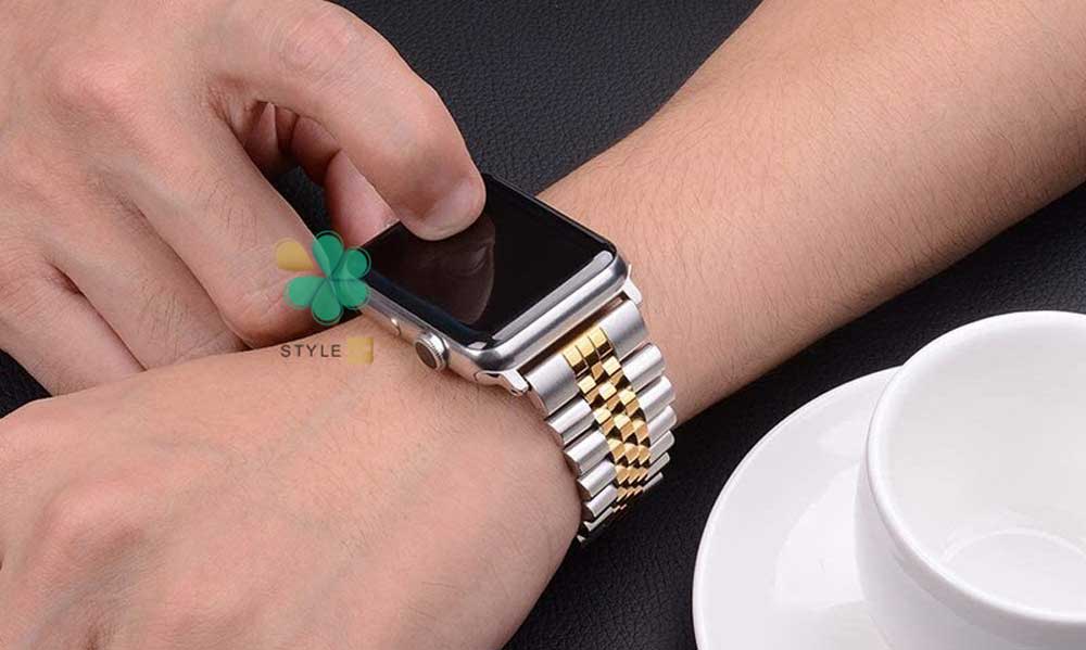 خرید بند فلزی ساعت اپل واچ Apple Watch 7 45mm مدل 5Rows