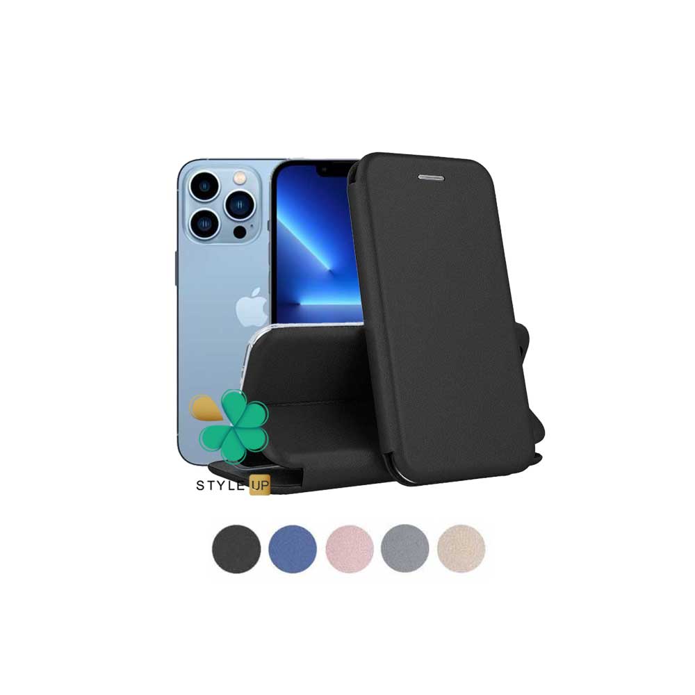 Buy-Price-Apple-iPhone-13-Pro-Leather-Flip-Cover (1) خرید کیف کلاسوری چرمی گوشی اپل آیفون Apple iPhone 13 Pro