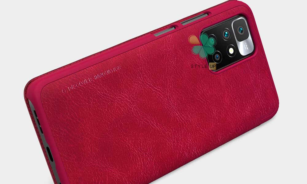عکس کیف چرمی نیلکین گوشی شیائومی Xiaomi Redmi 10 مدل Qin