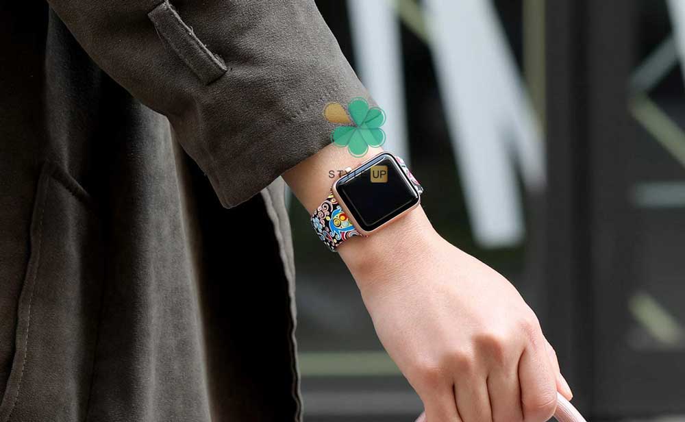 خرید بند سیلیکونی ساعت اپل واچ Apple Watch 7 41mm طرح دار