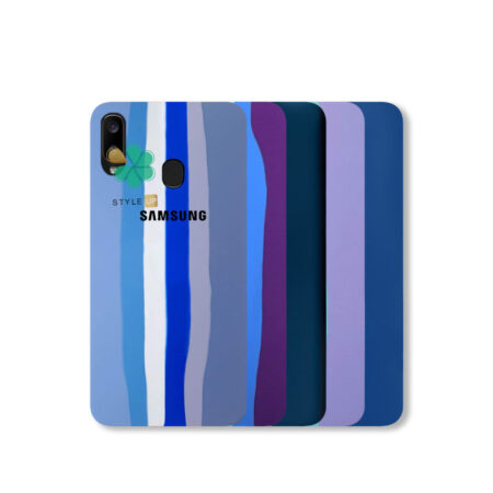 خرید قاب سیلیکونی گوشی سامسونگ Samsung Galaxy A20 مدل رنگین کمان