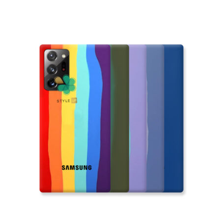 خرید قاب سیلیکونی گوشی سامسونگ Galaxy Note 20 Ultra مدل رنگین کمان