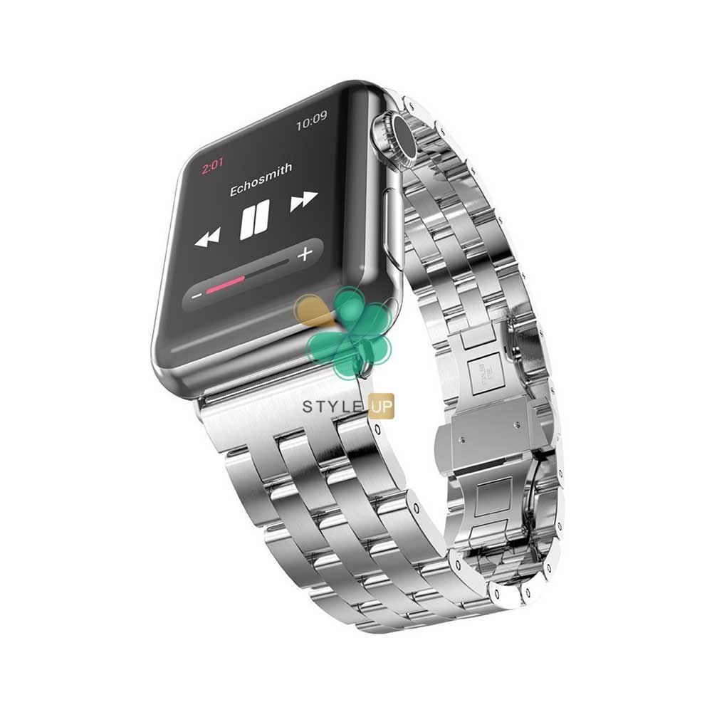 Stainless steel apple clearance watch 4 band