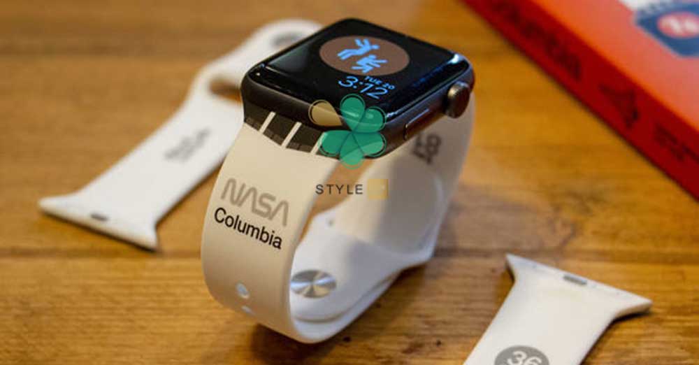 خرید بند سیلیکونی ساعت اپل واچ Apple Watch 7 45mm مدل Nasa
