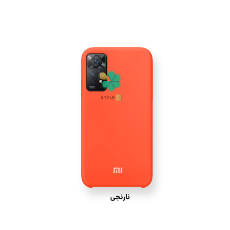 خرید قاب گوشی شیائومی Xiaomi Redmi Note 11 مدل سیلیکونی رنگ نارنجی