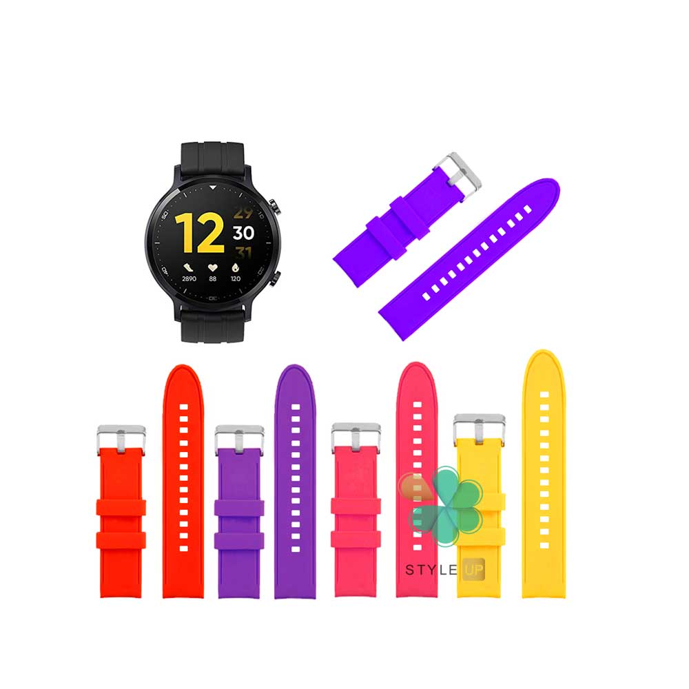 قیمت بند ساعت ریلمی واچ Realme Watch S مدل سیلیکونی Stylish 