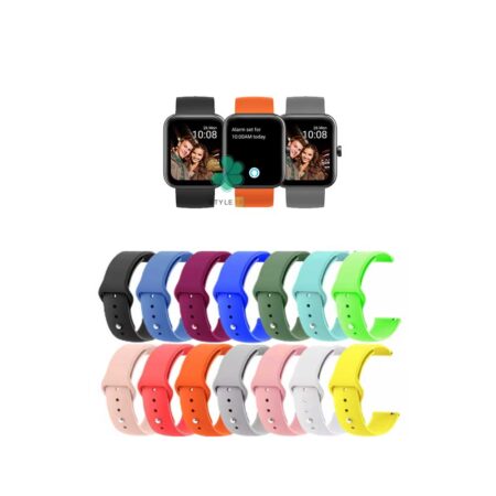 قیمت بند سیلیکونی ساعت شیائومی Xiaomi Maimo Watch مدل دکمه ای