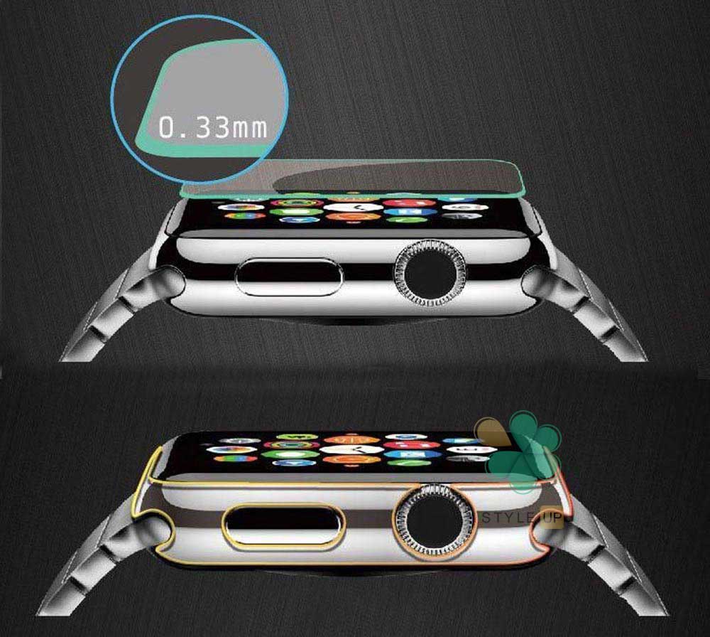خرید محافظ صفحه و دور ساعت ژله ای Apple Watch 7 41mm مدل BestSuit