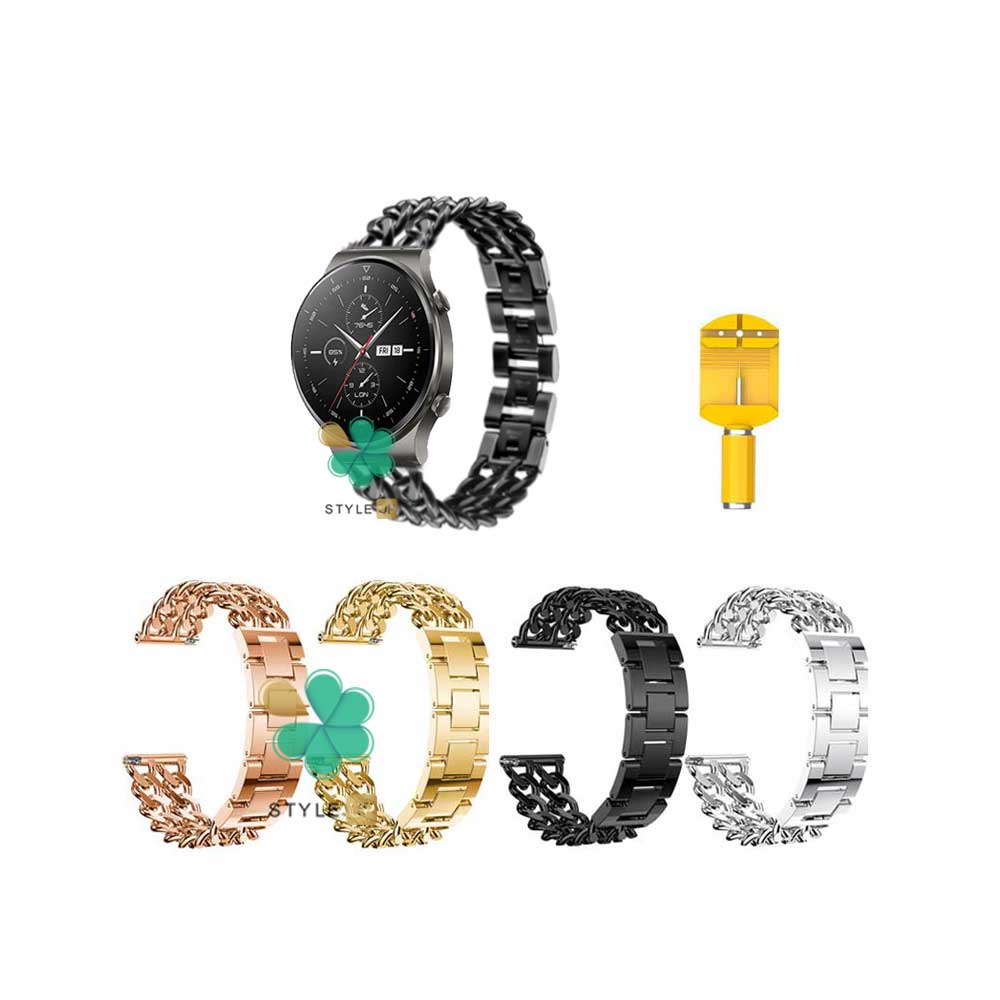 قیمت بند ساعت هوشمند هواوی واچ Huawei Watch GT 2 Pro مدل استیل زنجیری