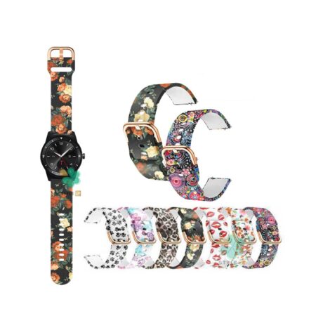 قیمت بند ساعت ال جی LG G Watch R W110 سیلیکونی طرح ‌دار