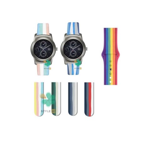 قیمت بند سیلیکونی ساعت ال جی LG Watch Urban Luxe مدل رنگین کمان