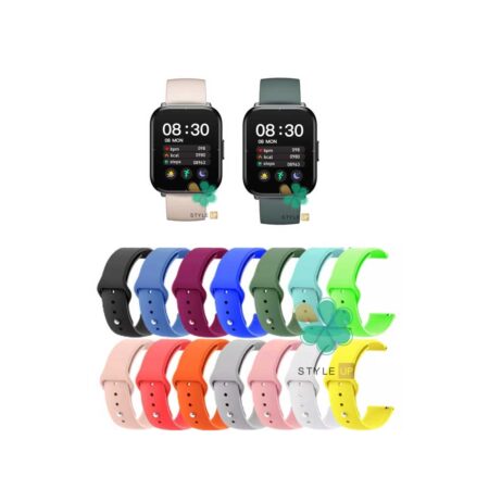 قیمت بند سیلیکونی ساعت شیائومی Xiaomi Mibro Color مدل دکمه ای