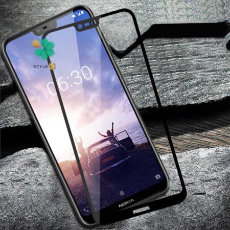 خرید گلس فول گوشی نوکیا Nokia X6 / 6.1 Plus مدل HD Plus