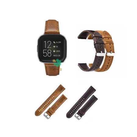 قیمت بند چرمی ساعت فیت بیت ورسا Fitbit Versa مدل Genuine Leather