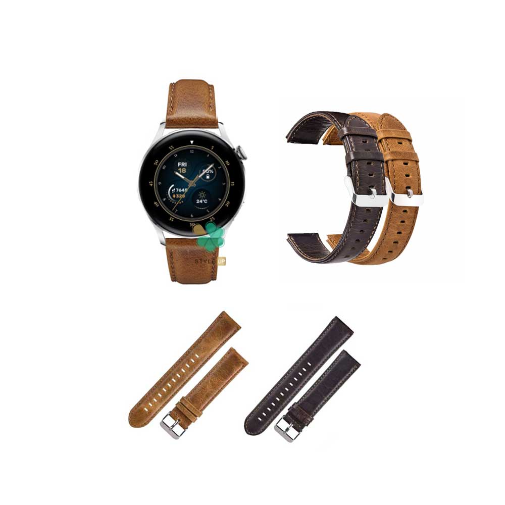 قیمت بند چرمی ساعت هواوی واچ Huawei Watch 3 مدل Genuine Leather