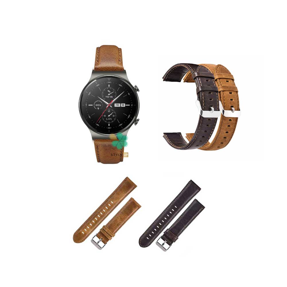 قیمت بند چرمی ساعت هواوی واچ Huawei Watch GT 2 Pro مدل Genuine Leather