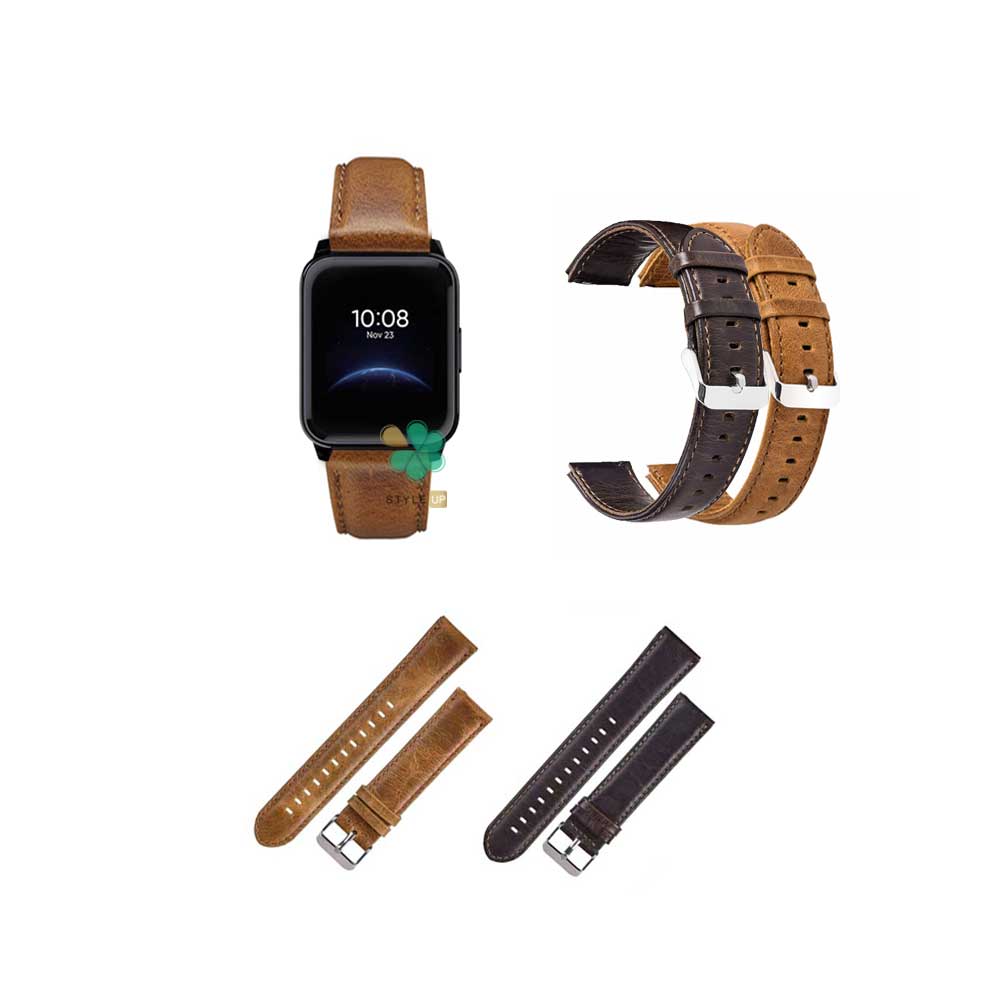 قیمت بند چرمی ساعت ریلمی واچ Realme Watch 2 مدل Genuine Leather