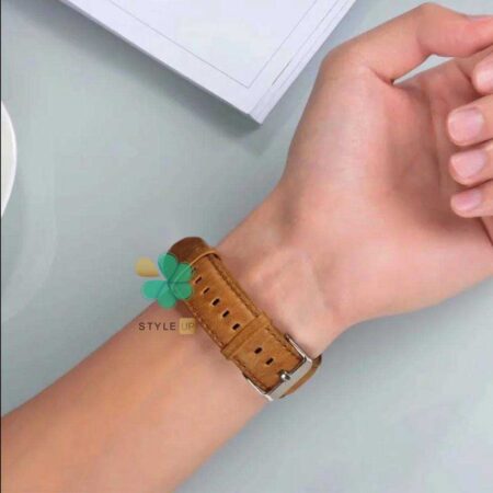 خرید بند چرمی ساعت شیائومی Amazfit GTS 3 مدل Genuine Leather