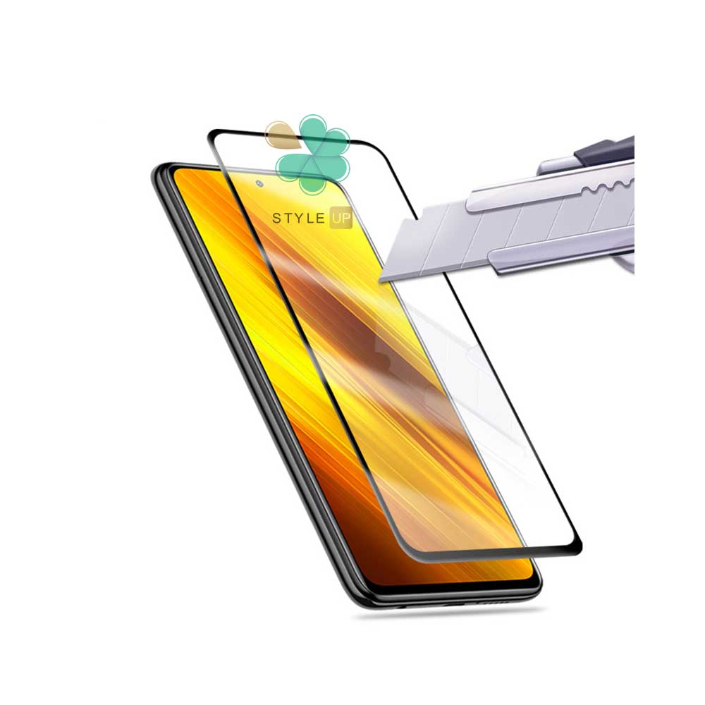 گلس میتوبل گوشی شیائومی Xiaomi Poco X3 تمام صفحه استایل آپ