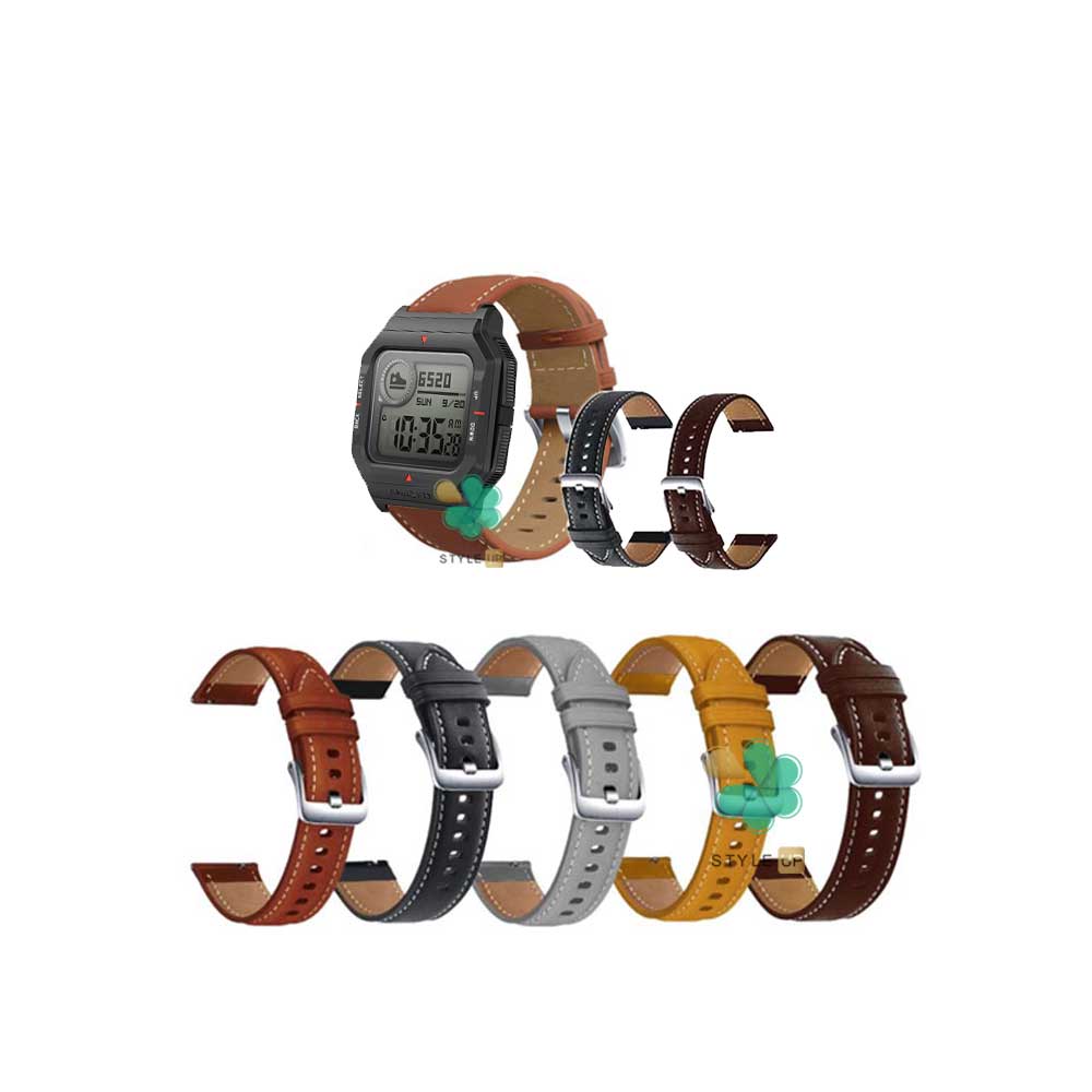 Premium-Leather-Band-For-Xiaomi-Amazfit-Neo قیمت بند چرم ساعت شیائومی Xiaomi Amazfit Neo مدل Premium