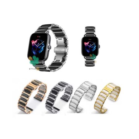 قیمت بند ساعت شیائومی Amazfit GTS 3 مدل سرامیکی Monowear