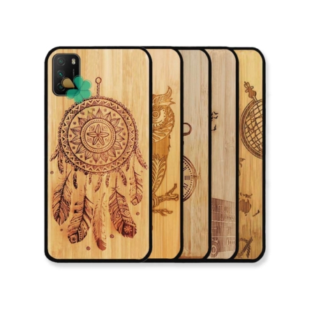 خرید قاب گوشی شیائومی Xiaomi Poco M3 طرح چوب Bomboo
