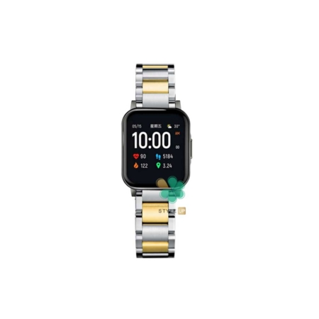 خرید بند متال ساعت شیائومی Xiaomi Haylou LS02 مدل Hampton رنگ نقره ای طلایی