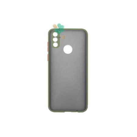 خرید قاب گوشی هواوی Huawei Y8s مدل پشت مات محافظ لنزدار رنگ سبز زیتونی