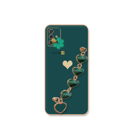 خرید قاب الکتروپلیتینگ گوشی سامسونگ Samsung Galaxy A51 طرح قلب رنگ سبز