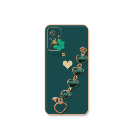خرید قاب الکتروپلیتینگ گوشی شیائومی Redmi Note 10 Pro طرح قلب رنگ سبز