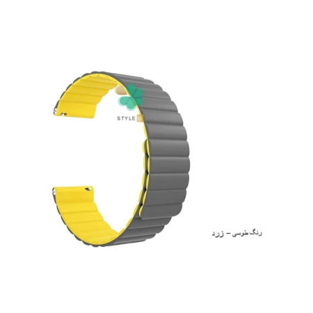 خرید بند ساعت فسیل Fossil Q Explorist Gen 3 مدل Leather Link رنگ طوسی زرد