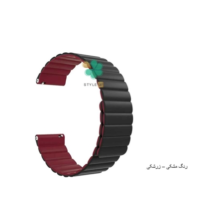خرید بند ساعت ریلمی واچ Realme Watch S مدل Leather Link رنگ مشکی زرشکی