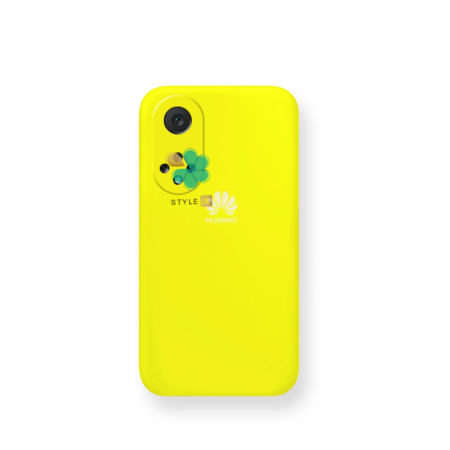 خرید قاب گوشی هواوی Huawei Nova 9 مدل سیلیکونی محافظ لنز دار رنگ زرد