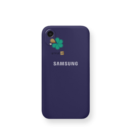 خرید قاب گوشی سامسونگ Galaxy A03 Core مدل سیلیکونی محافظ لنز دار رنگ بادمجونی